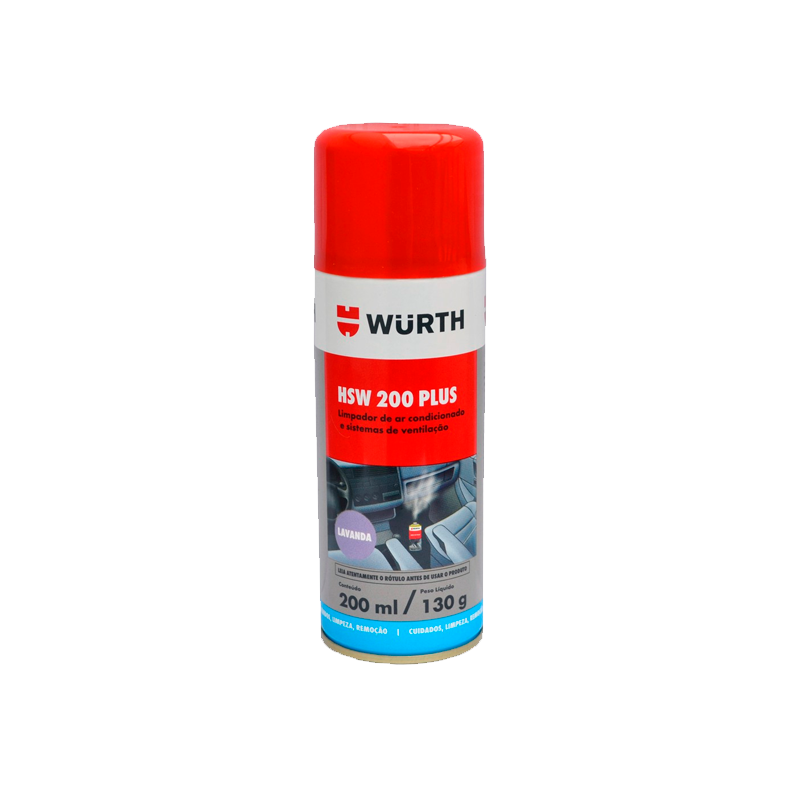 SPRAY LIMPIADOR AIRE ACONDICIONADO HSW 200 200ML LIMA LIMÓN WURTH 20893764261