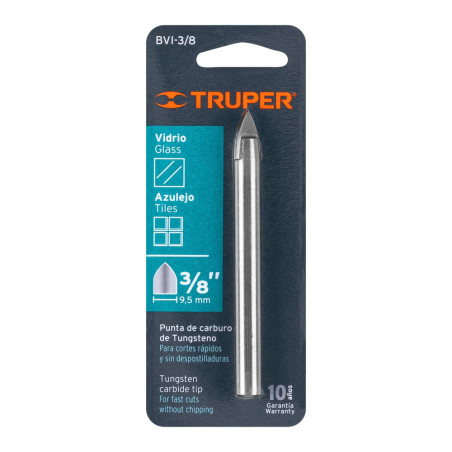 Broca para vidrio y azulejo de 3/8"  Truper 11704