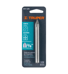 Broca para vidrio y azulejo de 3/8"  Truper 11704