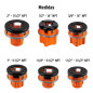 Juego de 9 tarrajas para tubo de 1/2" a 2" 13071 TRUPER