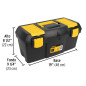 Caja para herramienta de 19" con compartimentos 20604 PRETUL