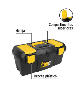 Caja para herramienta de 19" con compartimentos 20604 PRETUL