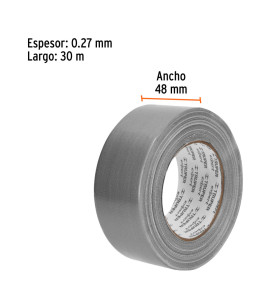 Cinta duct tape 30m x 48mm 0.27mm  Expert 10933 TRUPER