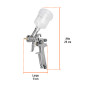 PISTOLA DE GRAVEDAD COMPACTA HVLP vaso plástico 11097 TRUPER PISTOLA DE GRAVEDAD COMPACTA HVLP vaso plástico 11097 TRUPER