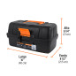 Caja para pesca de 16" con 3 bandejas deslizables 10539  Truper
