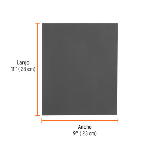 Lija de agua grano 2000 microfina carburo de silicio Truper 11648