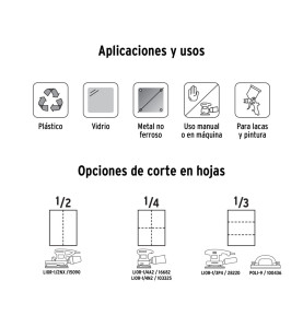 Lija de agua grano 2000 microfina carburo de silicio Truper 11648